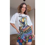 Tshirt Over Farm Rio Tucano Estampado