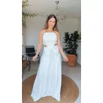 Vestido Longo Laço Chiclé Branco
