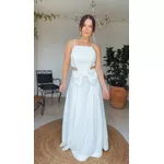 Vestido Longo Laço Chiclé Branco