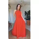Vestido Laise Flor Chiclé Vermelha