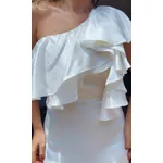 Vestido Ombro Só Monica Chiclé Off White