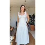 Vestido Linho Dalila Chiclé Cru