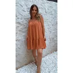 Vestido Curto Cindy Chiclé Caramelo