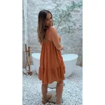 Vestido Curto Cindy Chiclé Caramelo