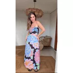 Vestido Tule Floral Sofia Estampado
