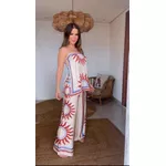 Calça Pantalona Lenço Solar Estampado