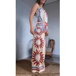 Calça Pantalona Lenço Solar Estampado