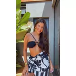 Biquini Hot Pants Maré De Sol Preto