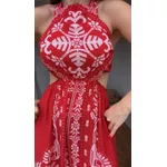 Vestido Longo Relicário Tropical Estampado