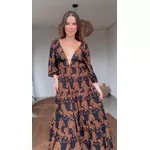 Vestido Longo Tigres Estampado