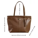 Bolsa Diana Caramelo | Couro Legítimo