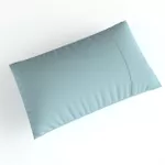 Fronha Ponto Palito - 0.50m X 0.70m - Exclusiva Malha Novo Toque 100% Algodão Super Penteada - Azul Blue (1pç)