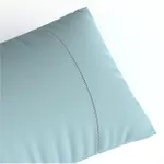 Fronha Ponto Palito - 0.50m X 0.70m - Exclusiva Malha Novo Toque 100% Algodão Super Penteada - Azul Blue (1pç)
