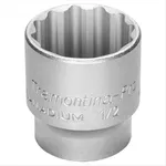 Soquete Estriado Crv Curto 30mm Encaixe 1/2 Pol 44833130 Tramontina Pro
