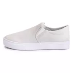 Tênis Slip On Feminino Casual Calce Fácil Confortável - Off-White
