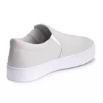 Tênis Slip On Feminino Casual Calce Fácil Confortável - Off-White