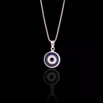 Colar Olho Grego Azul 12mm Prata 925 