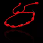 Pulseira 7 Nós Vermelha Kabbalah Ajustável (1 unidade)