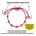 Pulseira 7 Nós Vermelha Kabbalah Ajustável (1 unidade)