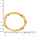 Bracelete Onda Zamac Dourado