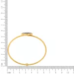 Bracelete Trevo Zamac Dourado Resina Preta