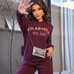 Conjunto Moletom marsala
