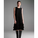 Vestido Boho Babados Preto
