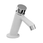 Torneira Lavatorio Mesa Automatica Branco Cromo Tigre