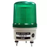 Sinalizador Emergência Rotativo Led+Buzzer 220V Verde