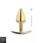 Plug Metálico P Anatômico (HA138). - Dourado