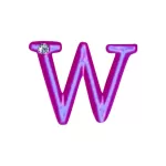 Letras Para Personalização Rosa (HA180R) - W
