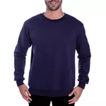 Moletom Liso Masculino Gola Redonda Marinho Benellys