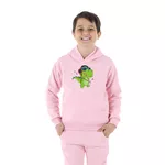 Moletom Canguru Infantil Menino Dinossauro Musica Benellys Rosa