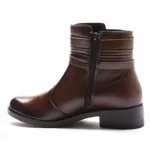 Bota Molly Feminina Melissa Cano Curto com Detalhes Metálicos Café