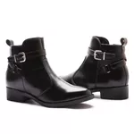 Bota Molly Feminina Melissa com Ziper e Fivelas Preta