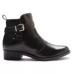 Bota Molly Feminina Melissa com Ziper e Fivelas Preta