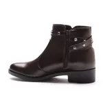 Bota Molly Feminina Melissa com Spike e Fivela Lateral Café