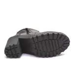 Coturno Molly Feminino Preto com Fechamento Lateral