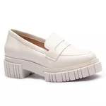Mocassim Molly Feminino Tratorado Off White