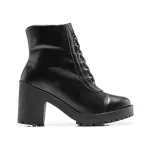 Coturno Molly Feminino Valentina com Metal Triangular e Atacador - Preto