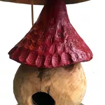 Luminária artesanal Casa de Gnomo - 45cm
