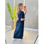 VESTIDO MIDI PAMELA PRETO