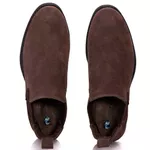 Bota Chelsea Country Feminina Original Couro Camurça Café