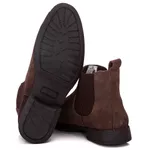 Bota Chelsea Country Feminina Original Couro Camurça Café