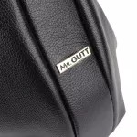Bolsa de Ombro Mr. Gutt Grande em Couro Legítimo Preto - B1501- Preta