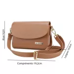 Bolsa Tiracolo Mr. Gutt em Couro Legítimo Caramelo - Ref-B250212-Caramelo