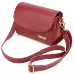 Bolsa Tiracolo Mr. Gutt em Couro Legítimo Vermelho - Ref-B250212-Vermelho