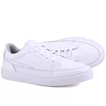 Tênis Action Casual Masculino Mr Gutt em Couro - Ref. 2001 Branco/Branco