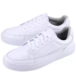 Tênis Action Casual Masculino Mr Gutt em Couro - Ref. 2001 Branco/Branco