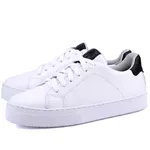 Tênis Sophia Casual Feminino em Couro Mr Gutt - Ref. 2401 Branco/Preto